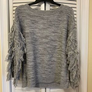 Sweater with fringe